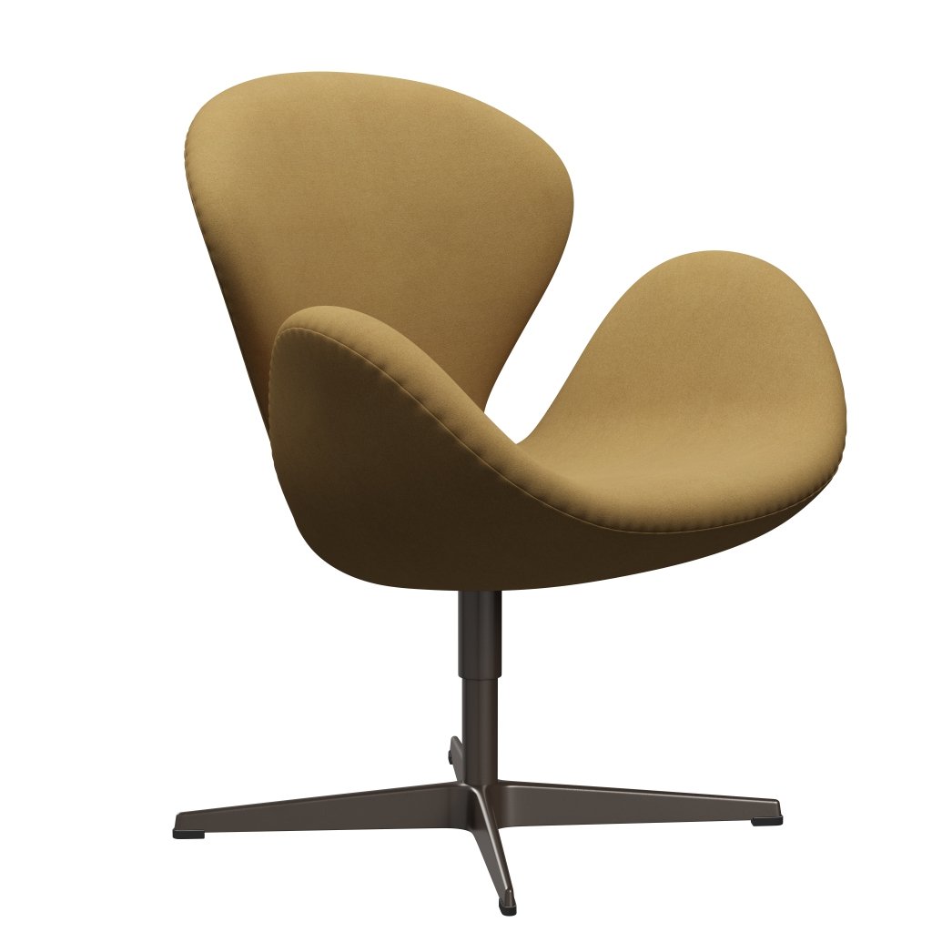 Fritz Hansen Svanenstol, Brown Bronze/Divina Lys Sand