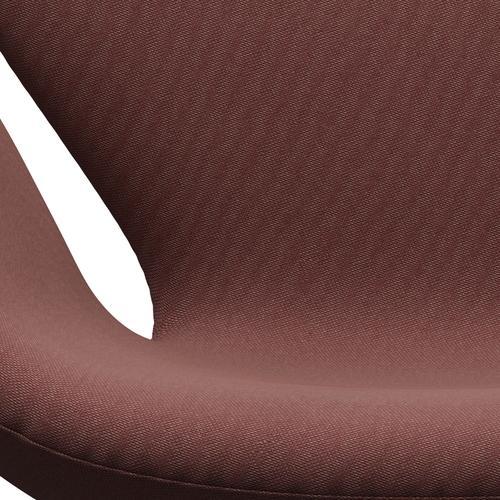 Fritz Hansen Svanenstol, Brown Bronze/Rime Dark Red/Grey