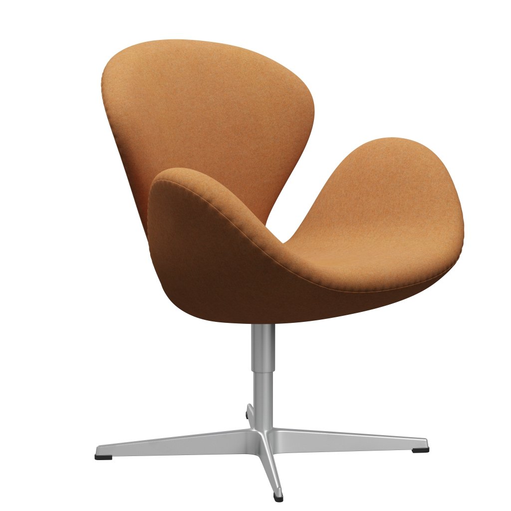 Fritz Hansen Svanenstol, Silver Grey/Divina Md Carrot