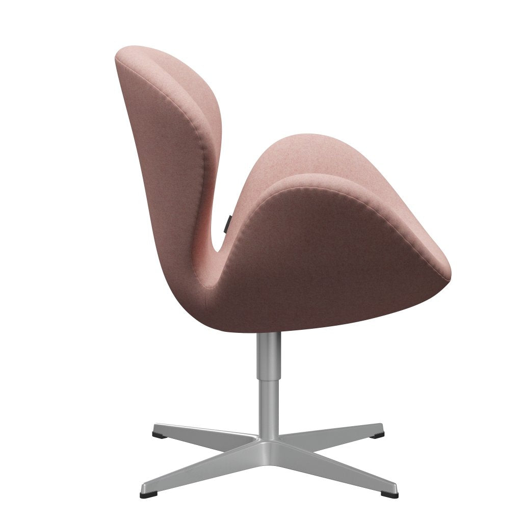 Fritz Hansen Svanenstol, Silver Grey/Divina Md Pale Pink