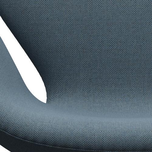 Fritz Hansen Svanenstol, Silver Grey/Re-Wool Natural/Light Blue