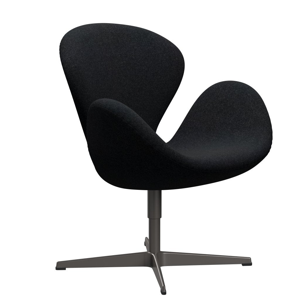 Fritz Hansen Svanenstol, Warm Graphite/Divina Md Sort