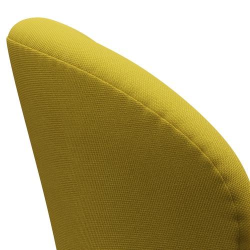 Fritz Hansen Svanenstol, Warm Graphite/Steelcut Light Green/Yellow