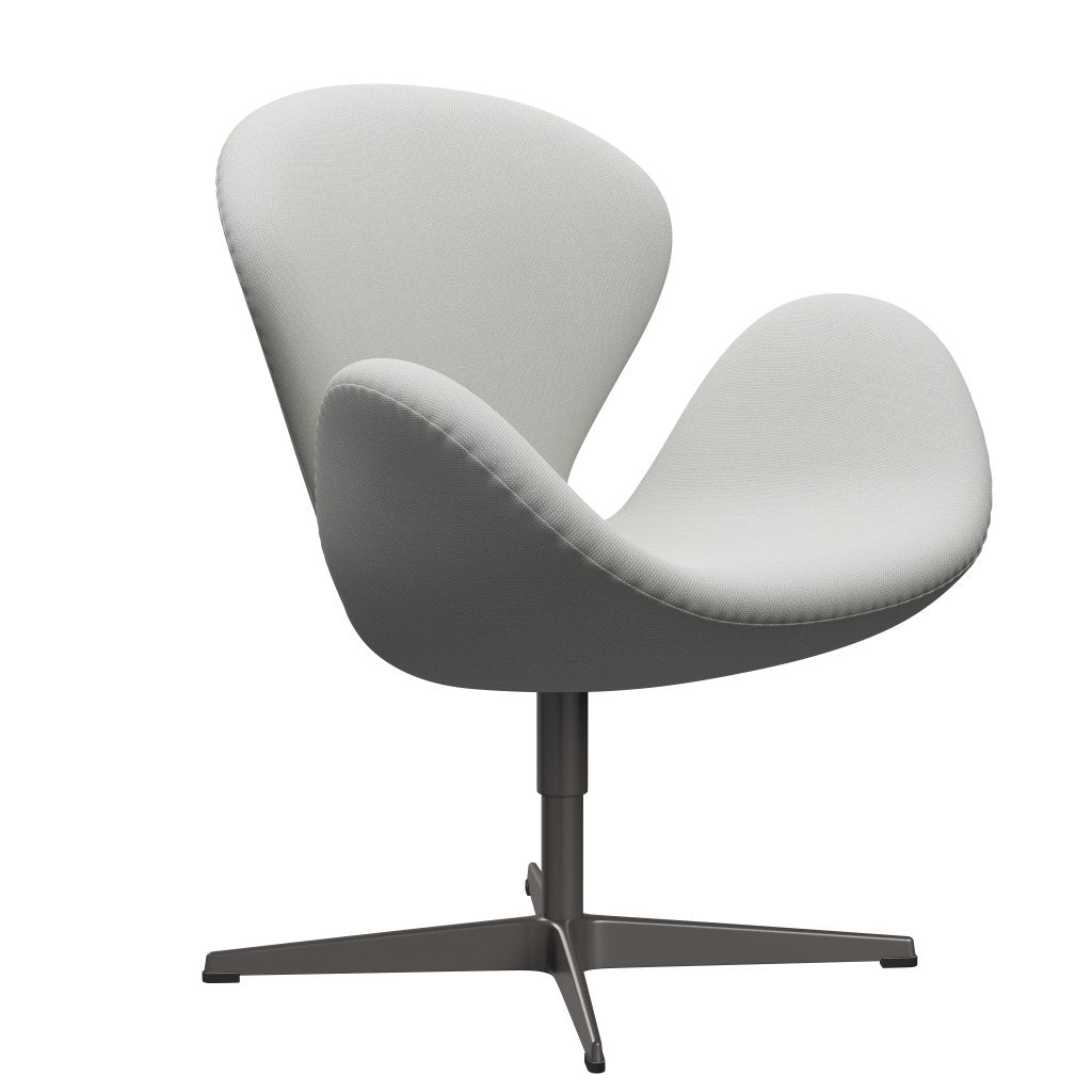 Fritz Hansen Svanenstol, Warm Graphite/Steelcut Trio Pale Mint Green