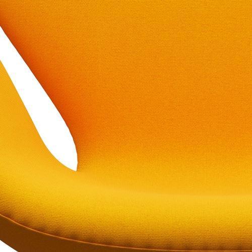 Fritz Hansen Svanenstol, Warm Graphite/Tonus Yellow Orange