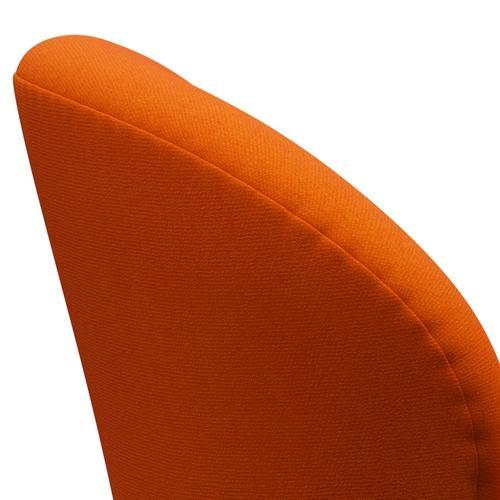 Fritz Hansen Svanenstol, Warm Graphite/Tonus Klar Orange