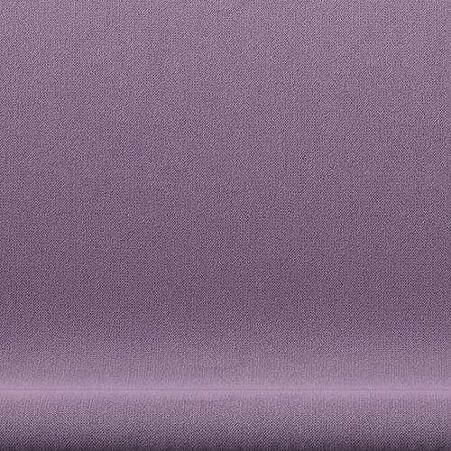 Fritz Hansen Svanesofa 2-Personers, Satinpoleret Aluminium/Capture Bright Purple