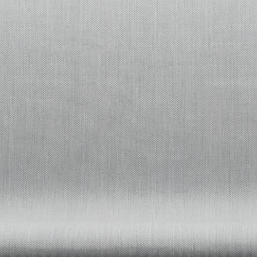 Fritz Hansen Svanesofa 2-Personers, Satinpoleret Aluminium/Fiord Grey/Mid Grey