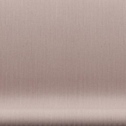 Fritz Hansen Svanesofa 2-Personers, Satinpoleret Aluminium/Fiord Pink/Stone