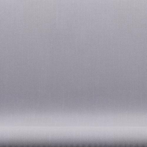 Fritz Hansen Svanesofa 2-Personers, Satinpoleret Aluminium/Steelcut Light Silver Grey