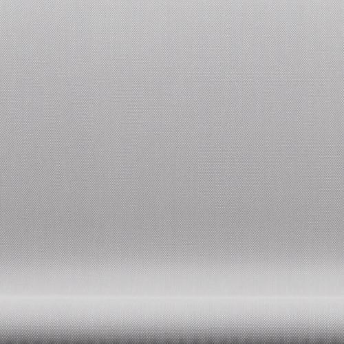 Fritz Hansen Svanesofa 2-Personers, Satinpoleret Aluminium/Steelcut Trio White & Light Grey