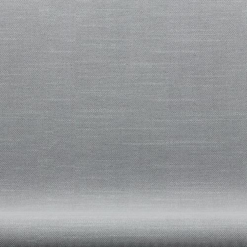 Fritz Hansen Svanesofa 2-Personers, Satinpoleret Aluminium/Sunniva Light Grey/Light Blue