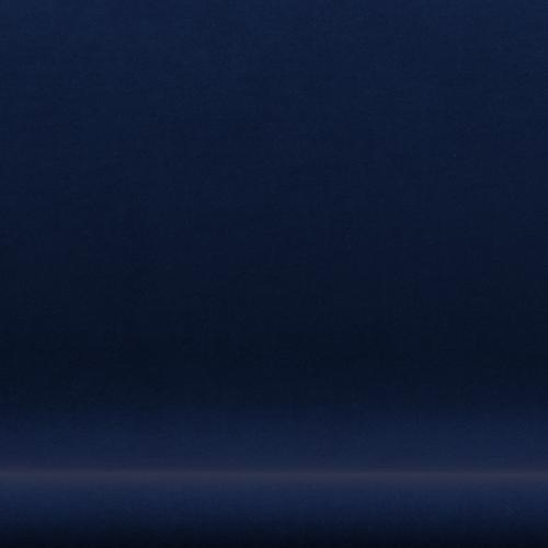 Fritz Hansen Svanesofa 2-Personers, Sortlakeret/Comfort Dark Blue/Grey