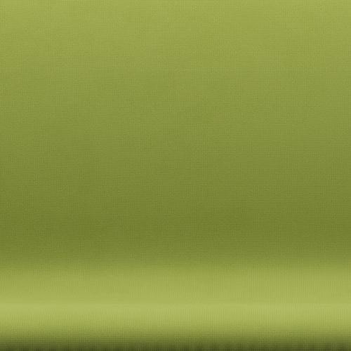 Fritz Hansen Svanesofa 2-Personers, Sortlakeret/Fame Light Grass Green