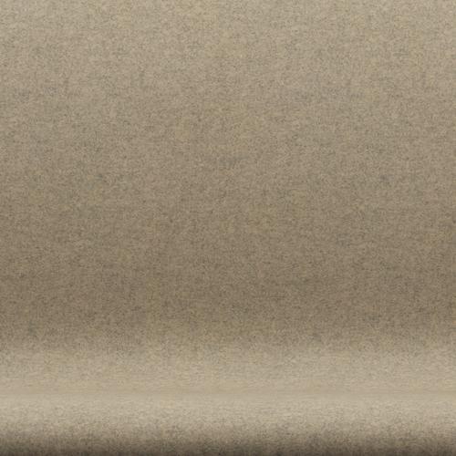 Fritz Hansen Svanesofa 2-Personers, Silver Grey/Divina Melange Grey Sand