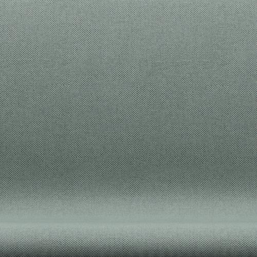 Fritz Hansen Svanesofa 2-Personers, Silver Grey/Re-Wool Light Aqua/Natural