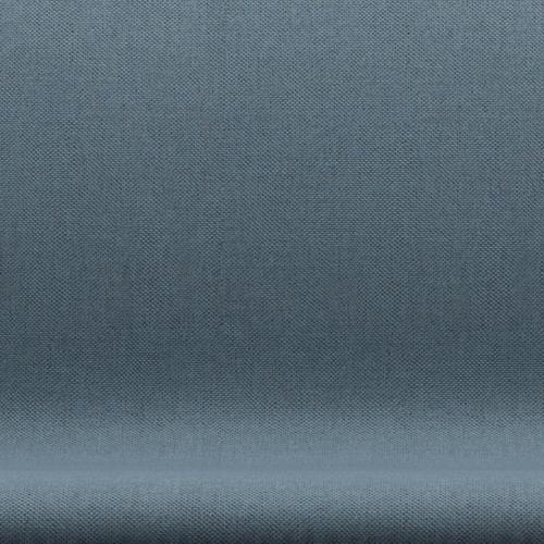 Fritz Hansen Svanesofa 2-Personers, Silver Grey/Re-Wool Natural/Light Blue