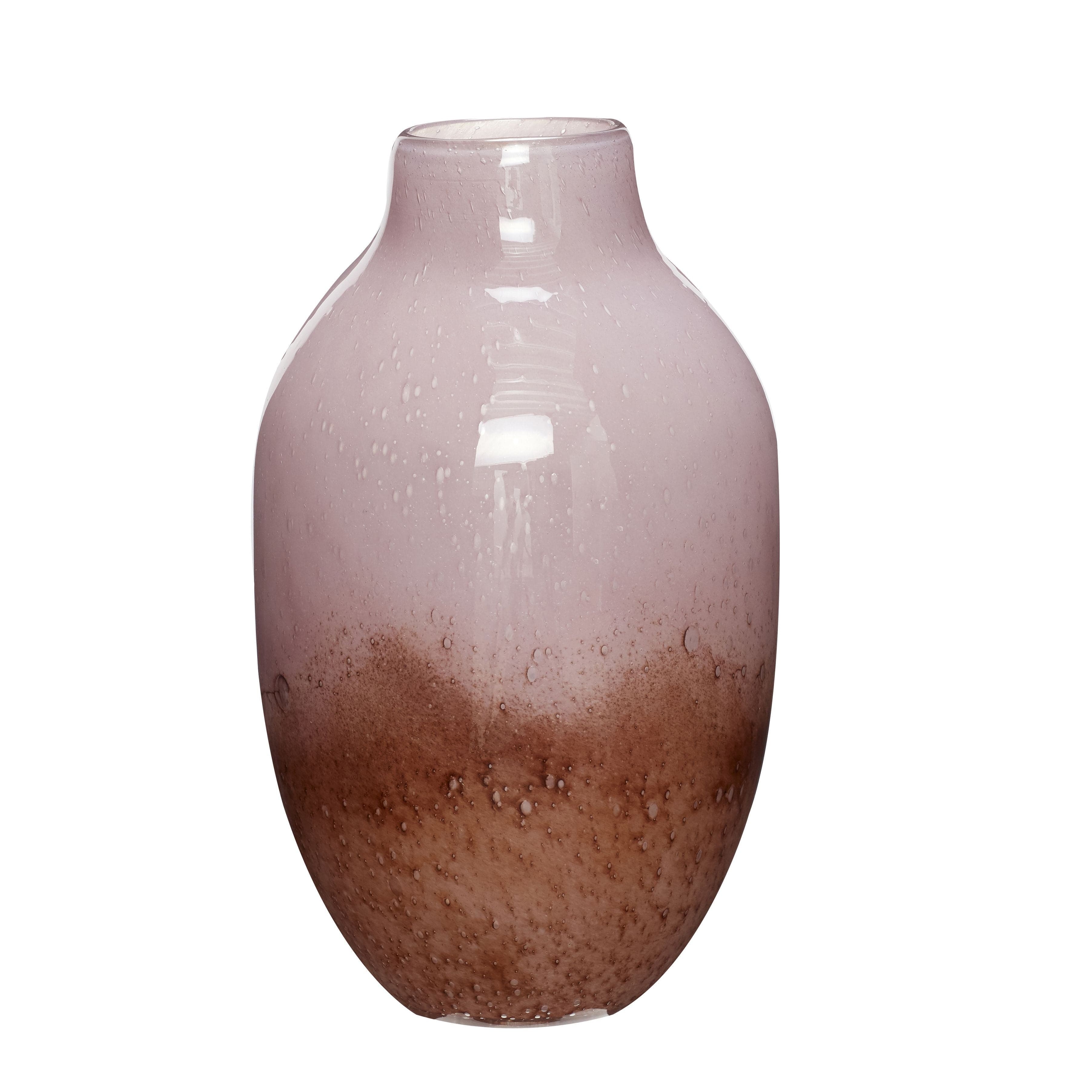Hübsch Posy Vase Glas Lilla/Brun