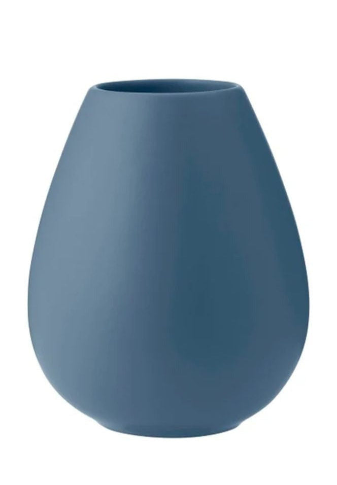 Knabstrup Keramik Earth Vase H 19 cm, Støvet Blå