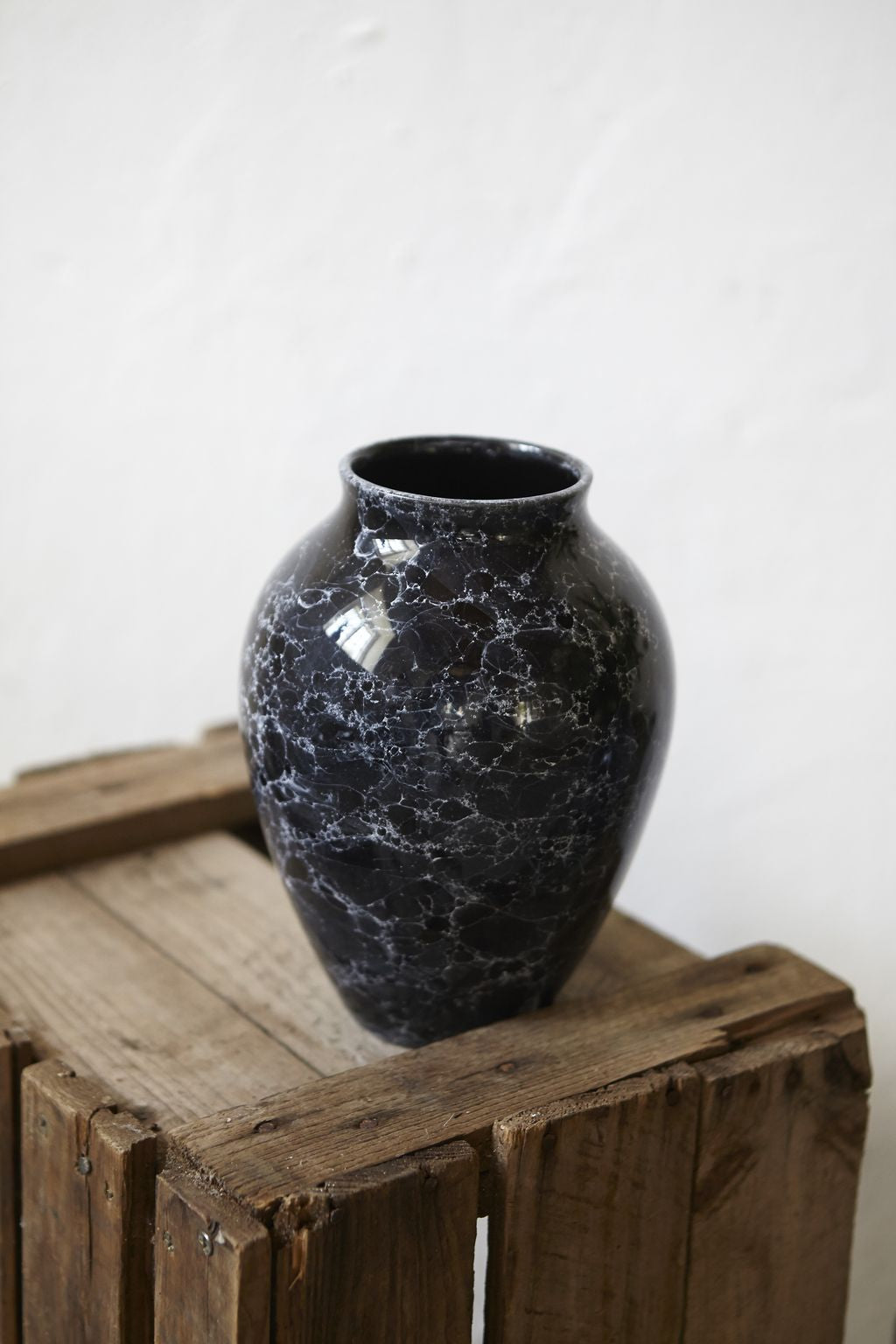 Knabstrup Keramik Vase Natura H 27 cm, Grafit