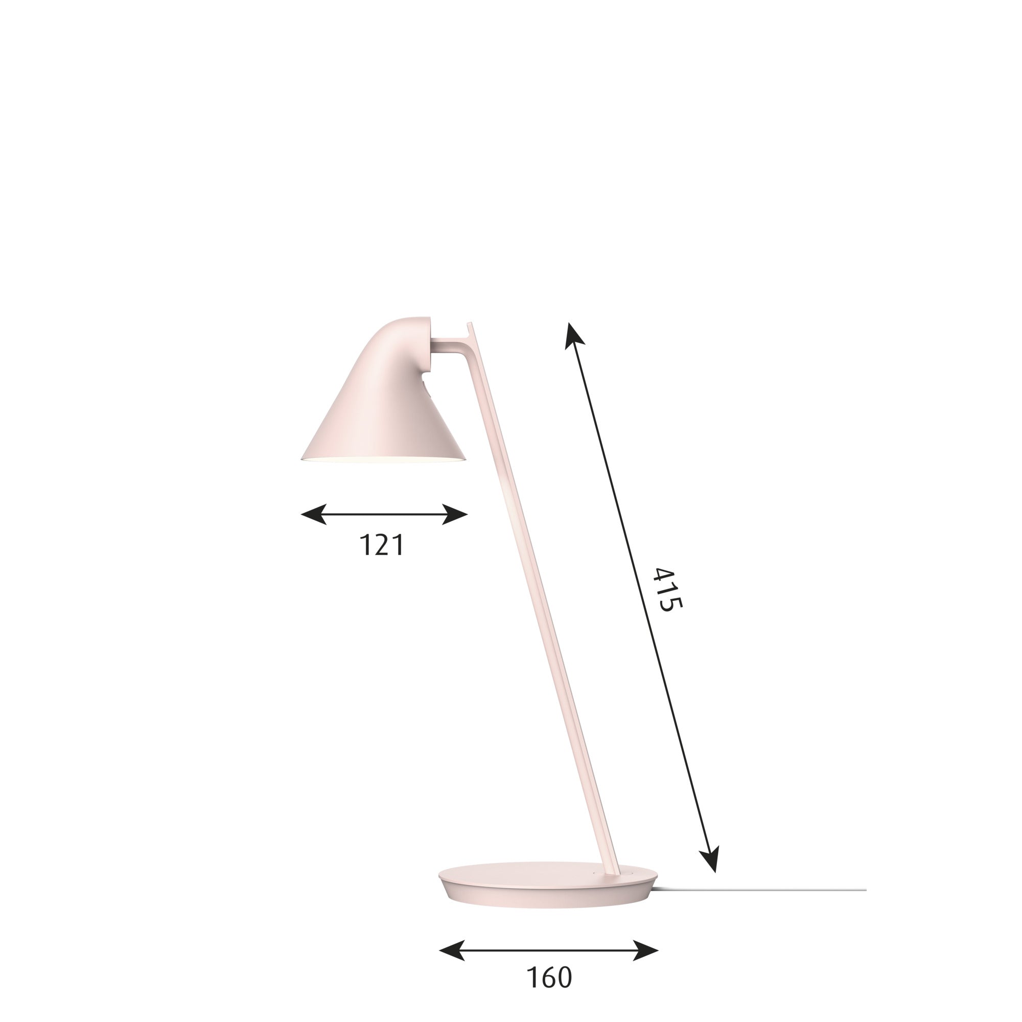 Louis Poulsen NJP Mini Bordlampe, Blød Pink