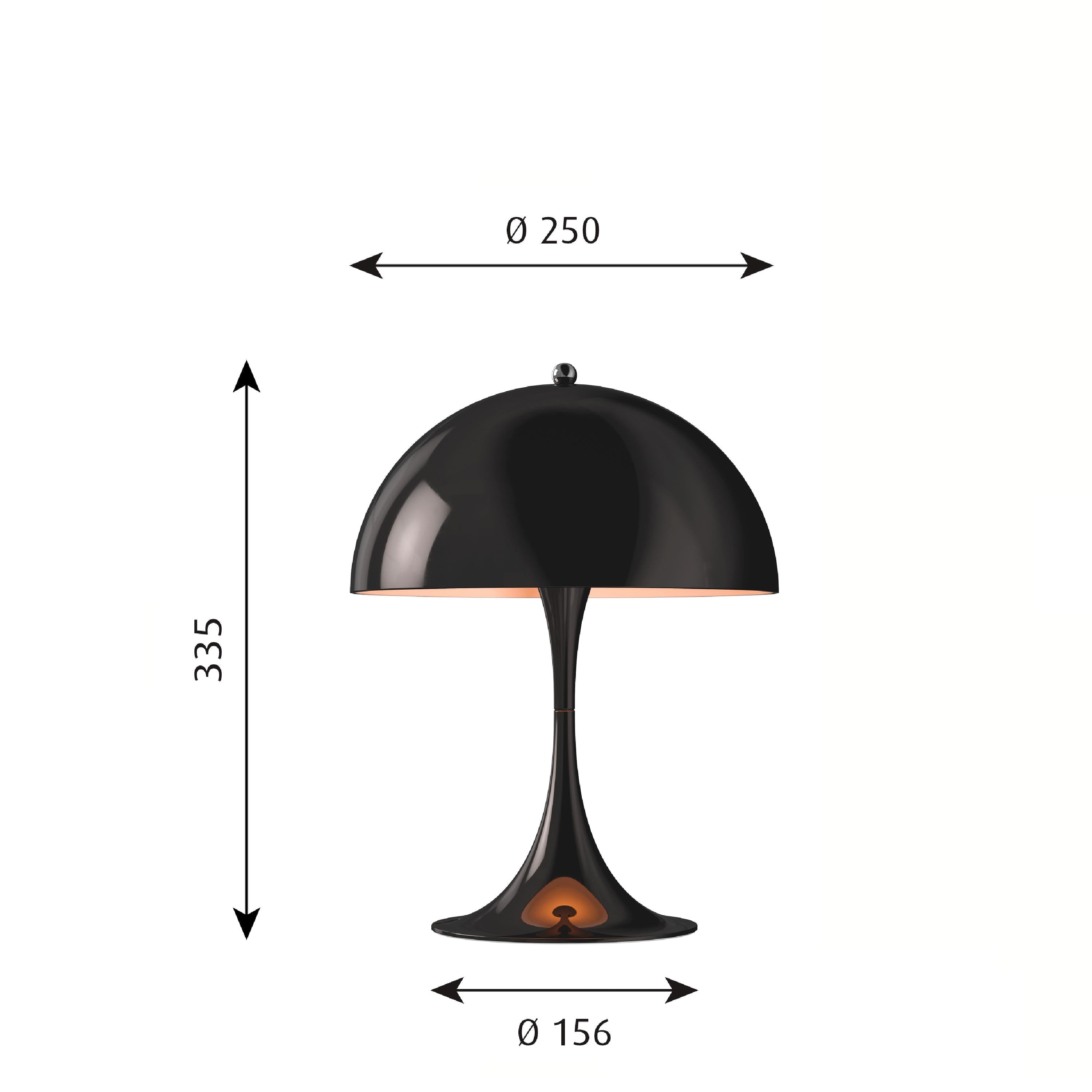 Louis Poulsen Panthella mini bordlampe, svart