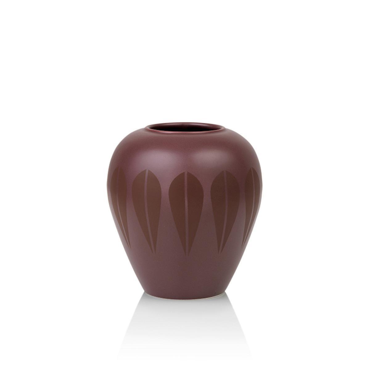 Lucie Kaas Arne Clausen Ceramics Vase Dark Red, 17cm