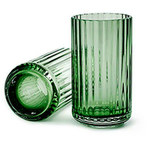 Lyngby Porcelæn Vase Mundblæst Glas H31 Cm, Copenhagen Green
