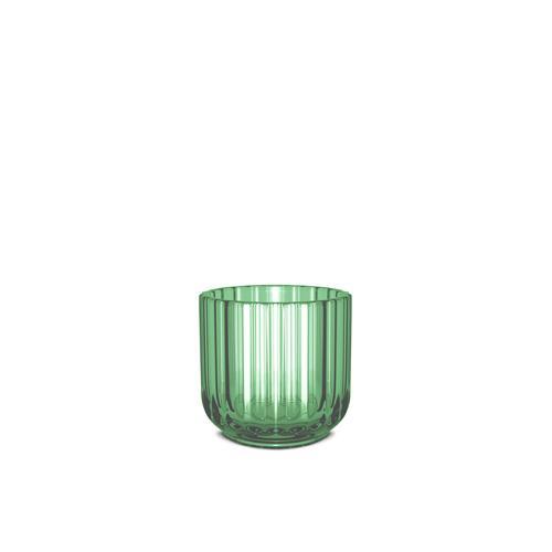 Lyngby Tealight holder grønt glass, 6,5 cm