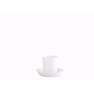 Lyngby Porcelæn Thermodan Thermo -cup med tallerken, hvit