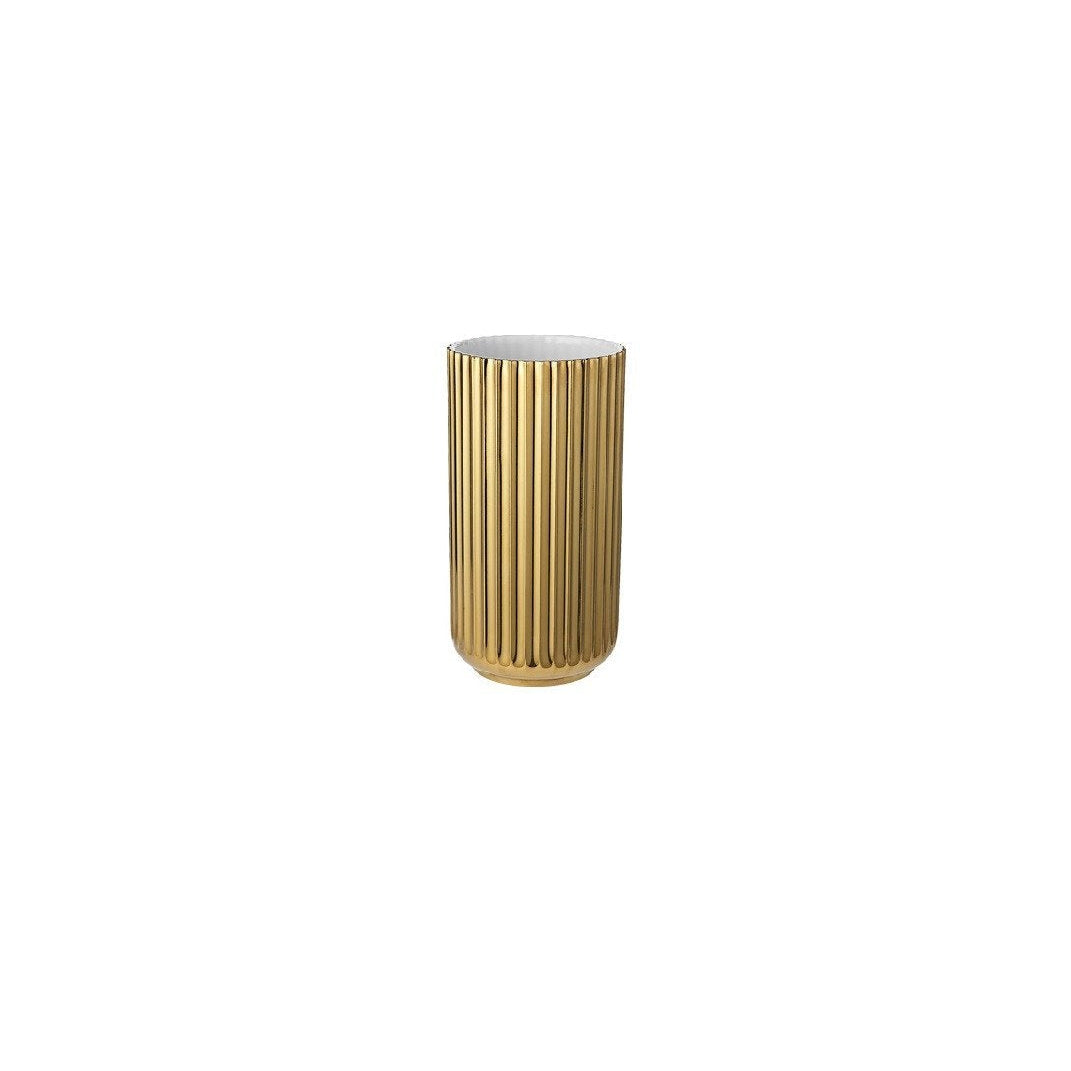 Lyngby Porcelæn Vase gull, 20,5 cm