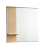 Moebe Wall Mirror With Shelf 70x72 Cm, Oak