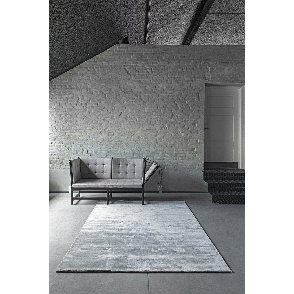 Massimo Earth Bamboo Gulvtæppe Concrete Grey, 140x200 cm