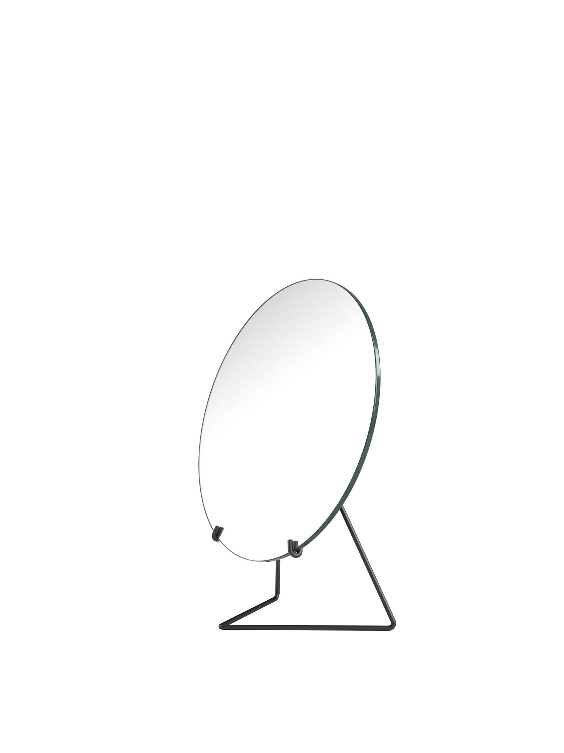 Moebe Standing Mirror Spejl Ø20 Cm, Sort