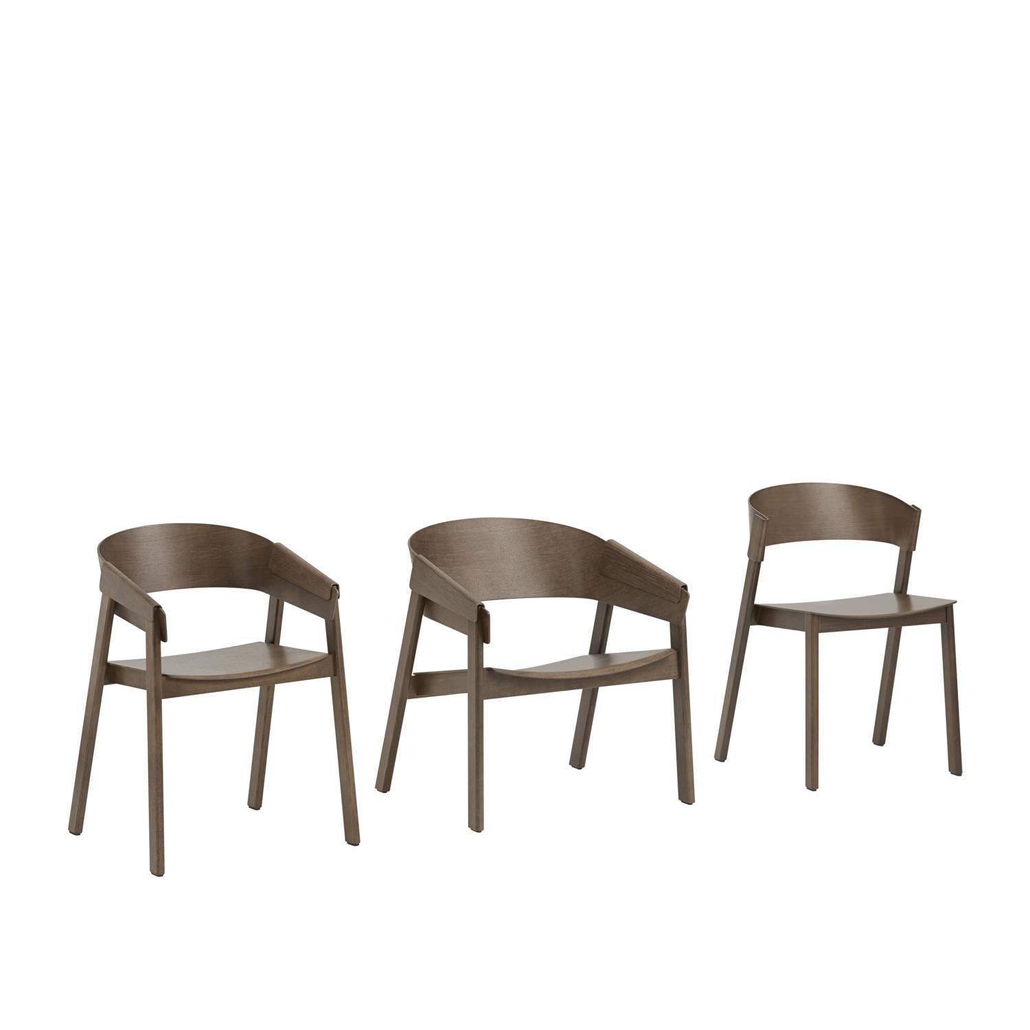 Muuto Cover Side Chair, Plettet Mørkebrun