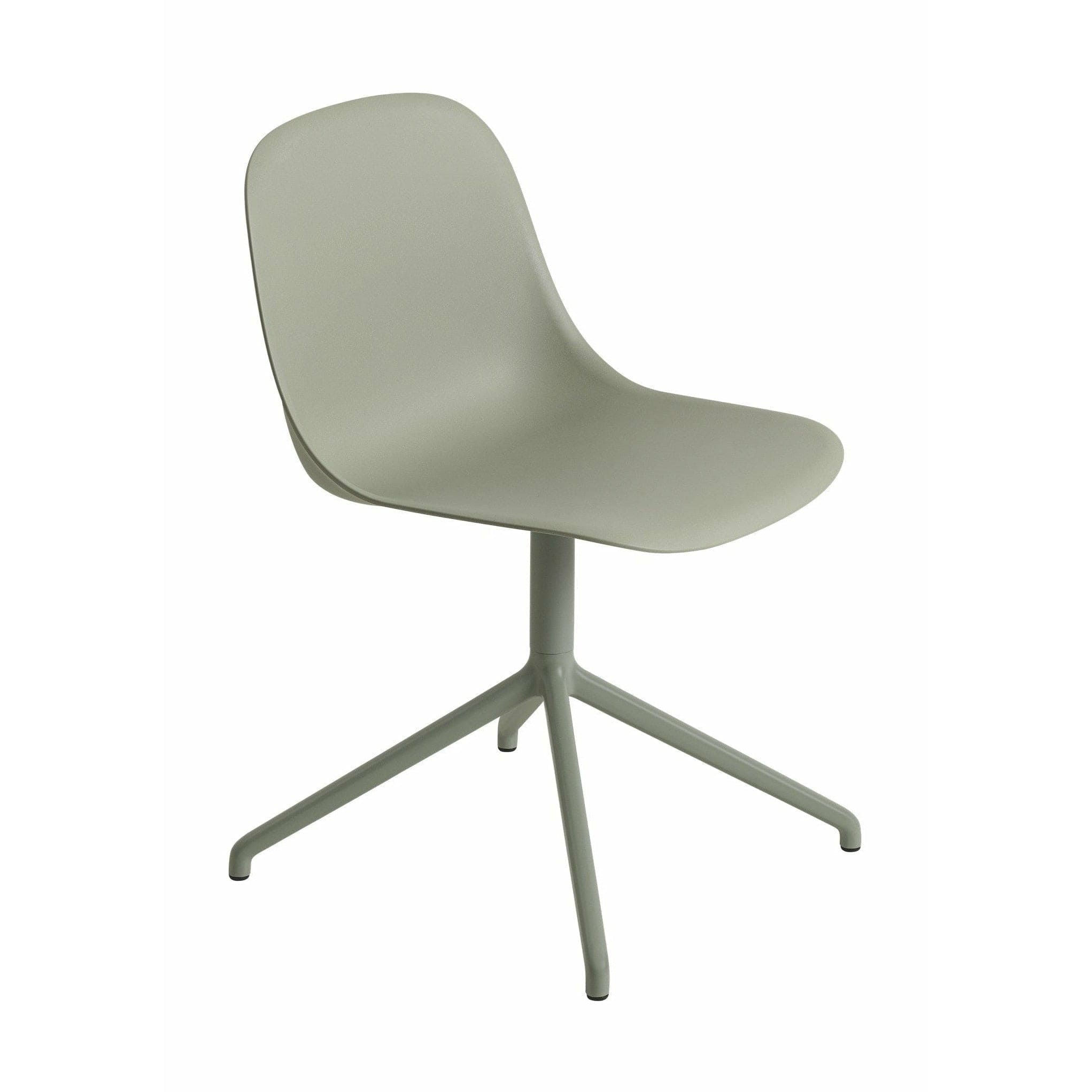 Muuto Fiber Side Chair (Recycled) Drejelig, Grøn/Grøn