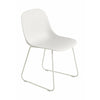 Muuto Fiber Side Chair (Recycled) Slæde Base, Natur Hvid/Hvid
