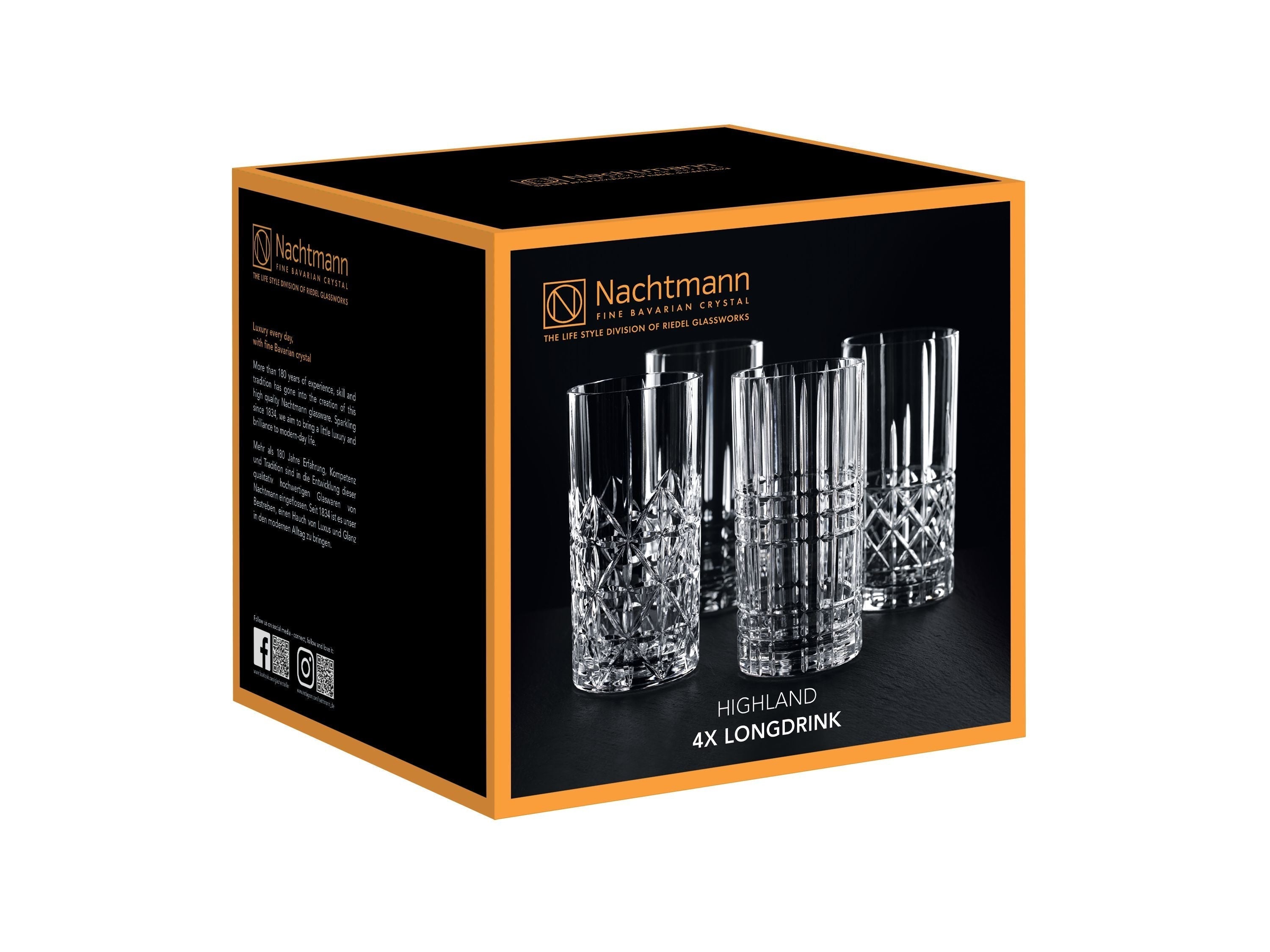 Nachtmann Highland Longdrinkglas 445 ml, 4 Stk.