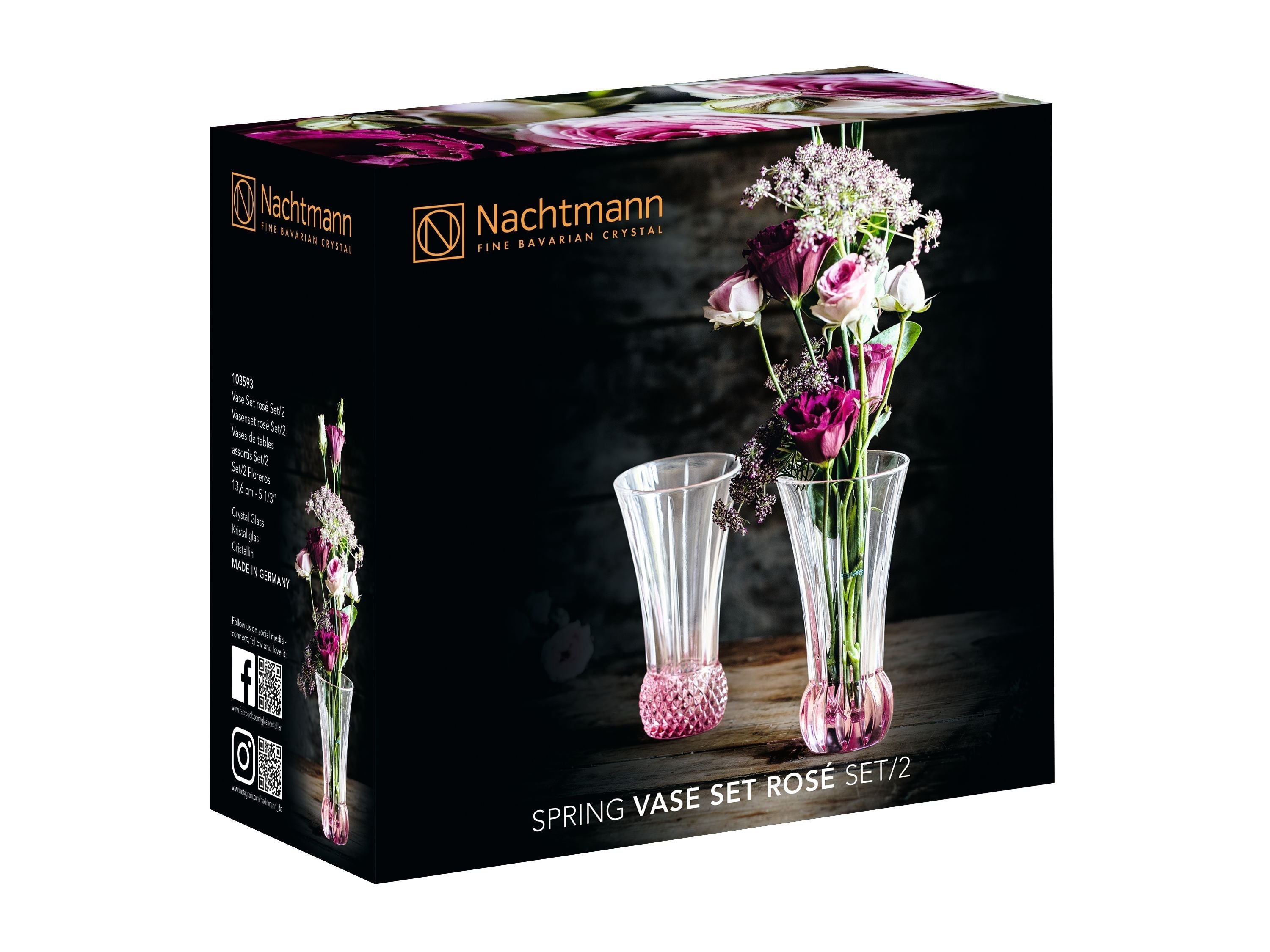 Nachtmann Spring Bordvase Rosè, 2 Stk.