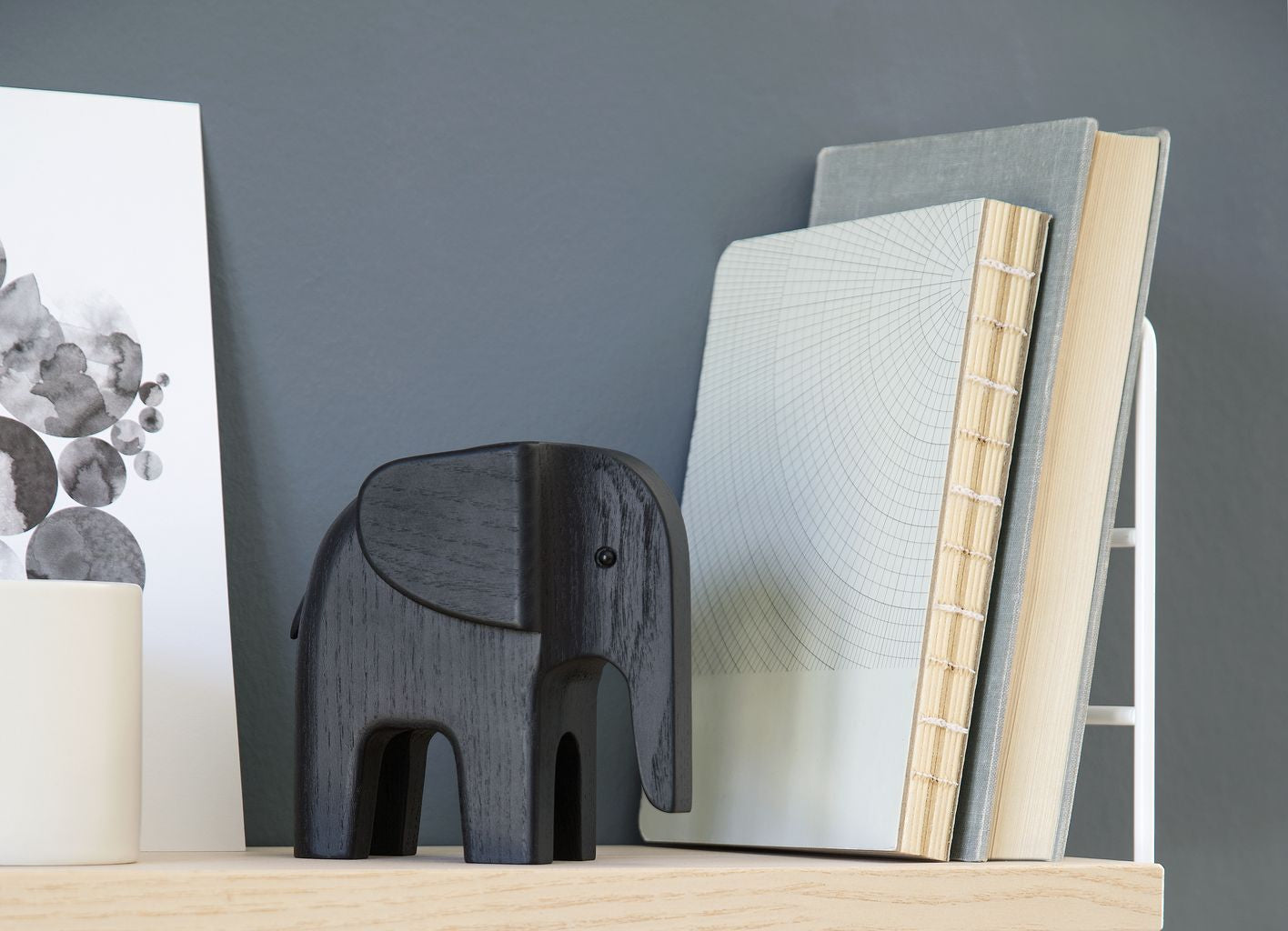 Novoform Design Baby Elefant, Sort Asketræ