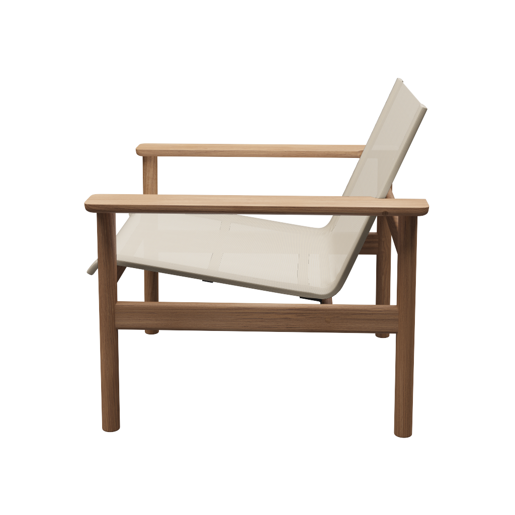 Fritz Hansen Pelagus Utendørs Loungestol Teak/Sand 