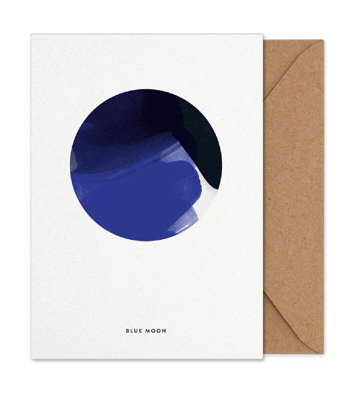 Paper Collective Blue Moon Art Card