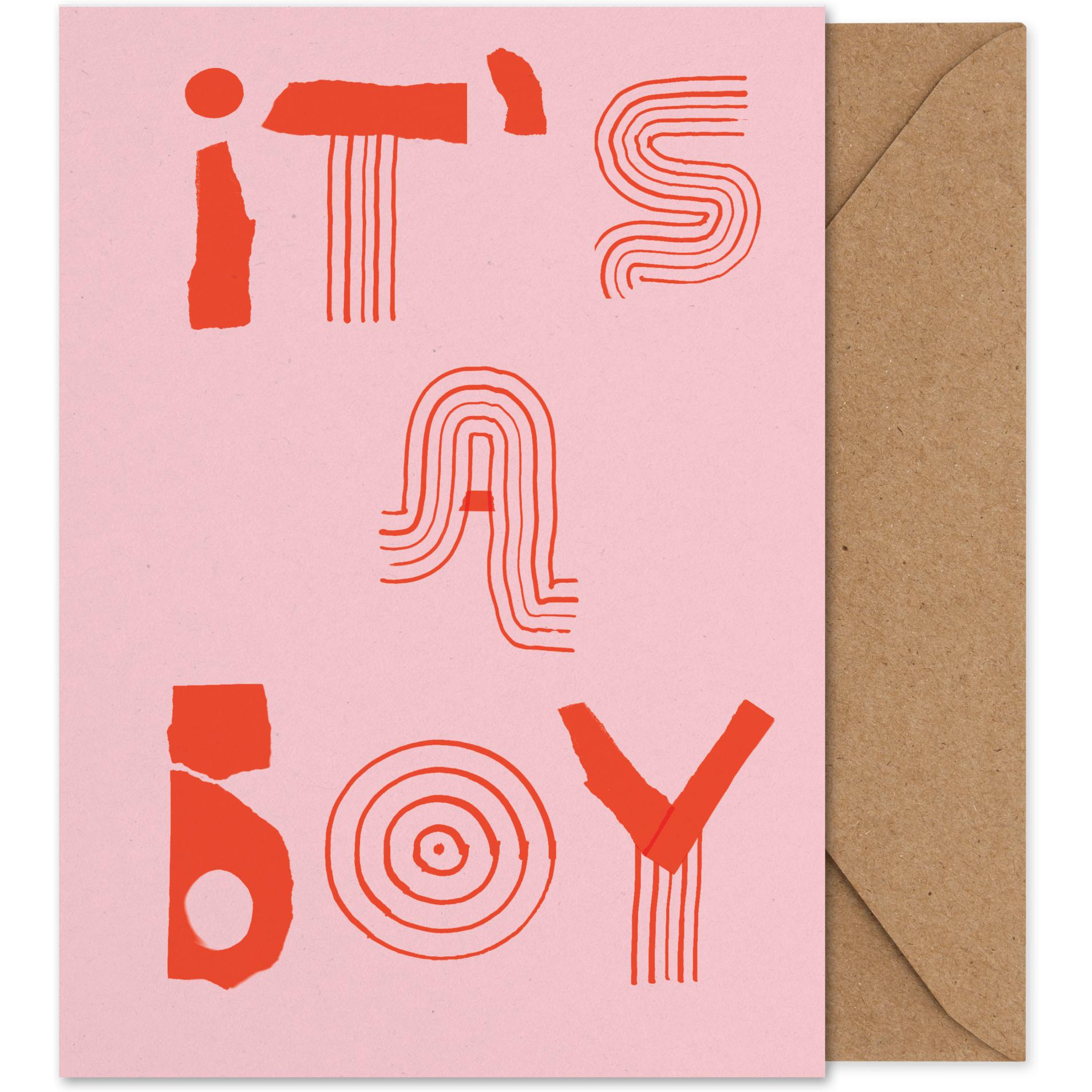 Paper Collective It'S A Boy Art Card