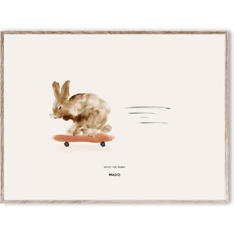 Paper Collective Rocky The Rabbit Plakat, 30X40 Cm