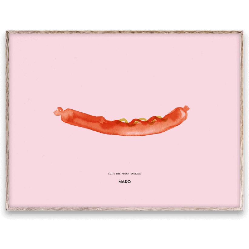 Paper Collective Suzie The Vegan Sausage Plakat, 30X40 Cm