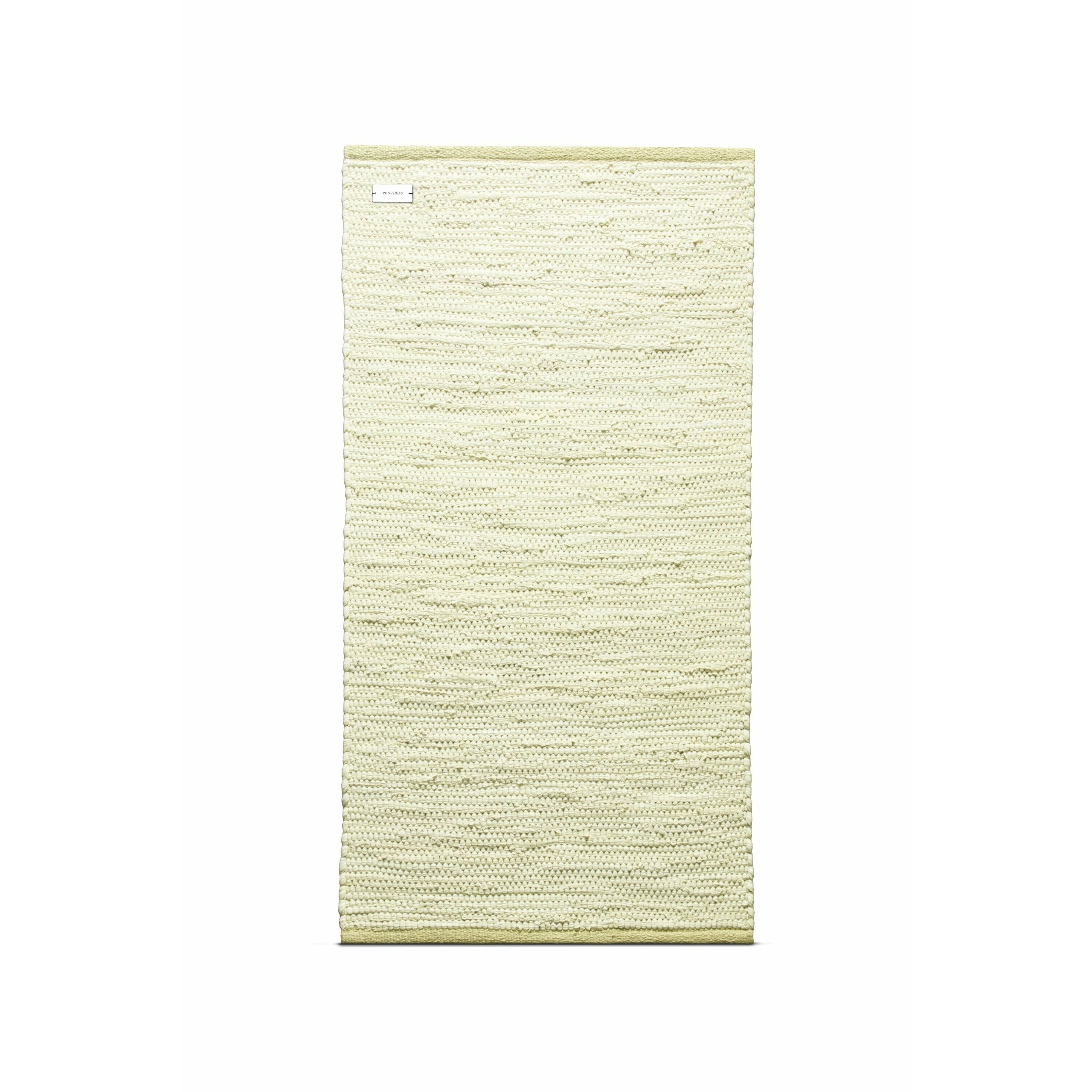 Rug Solid Cotton Tæppe 90x60 Cm, Lemon