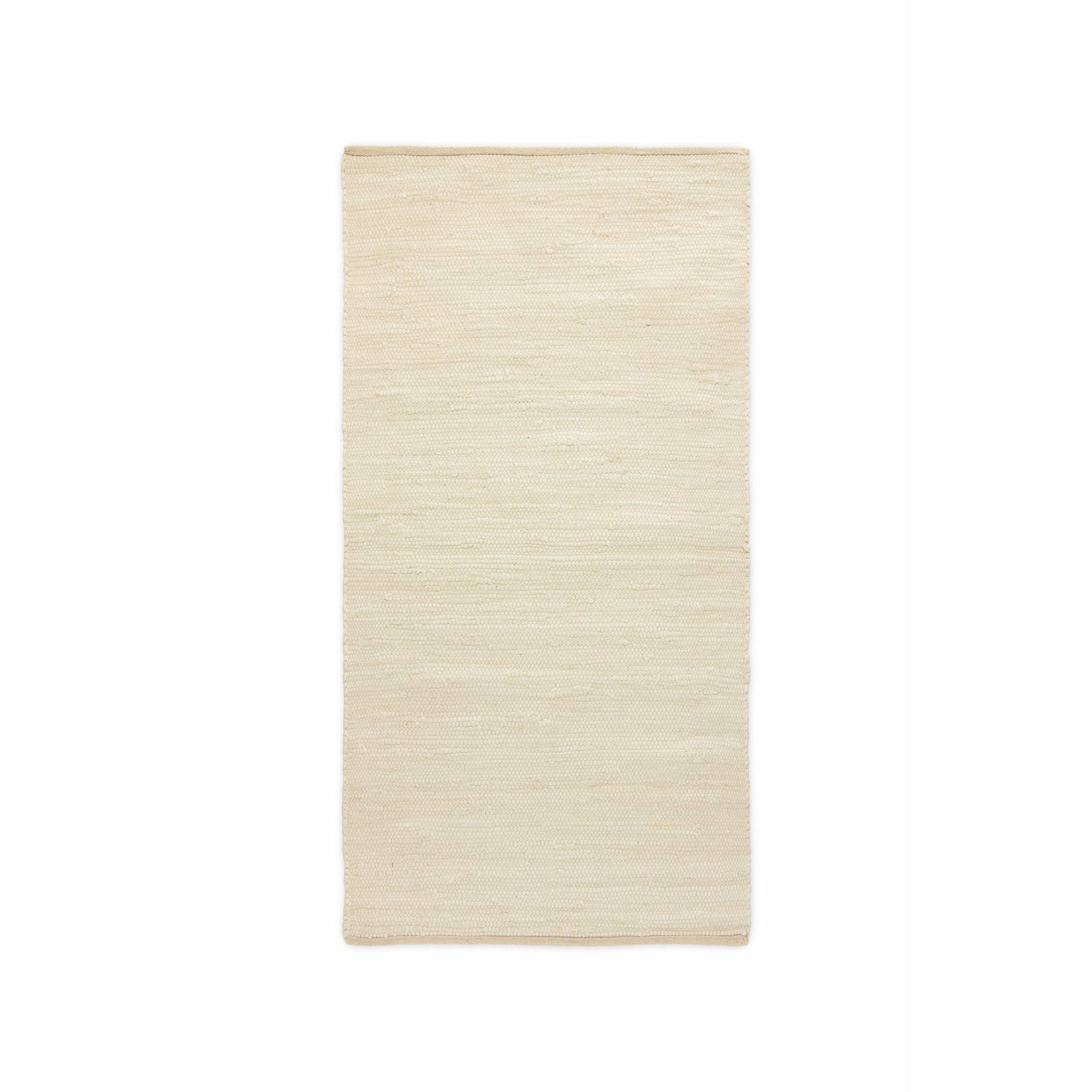 Rug Solid Cotton Tæppe Desert White, 65 x 135 cm