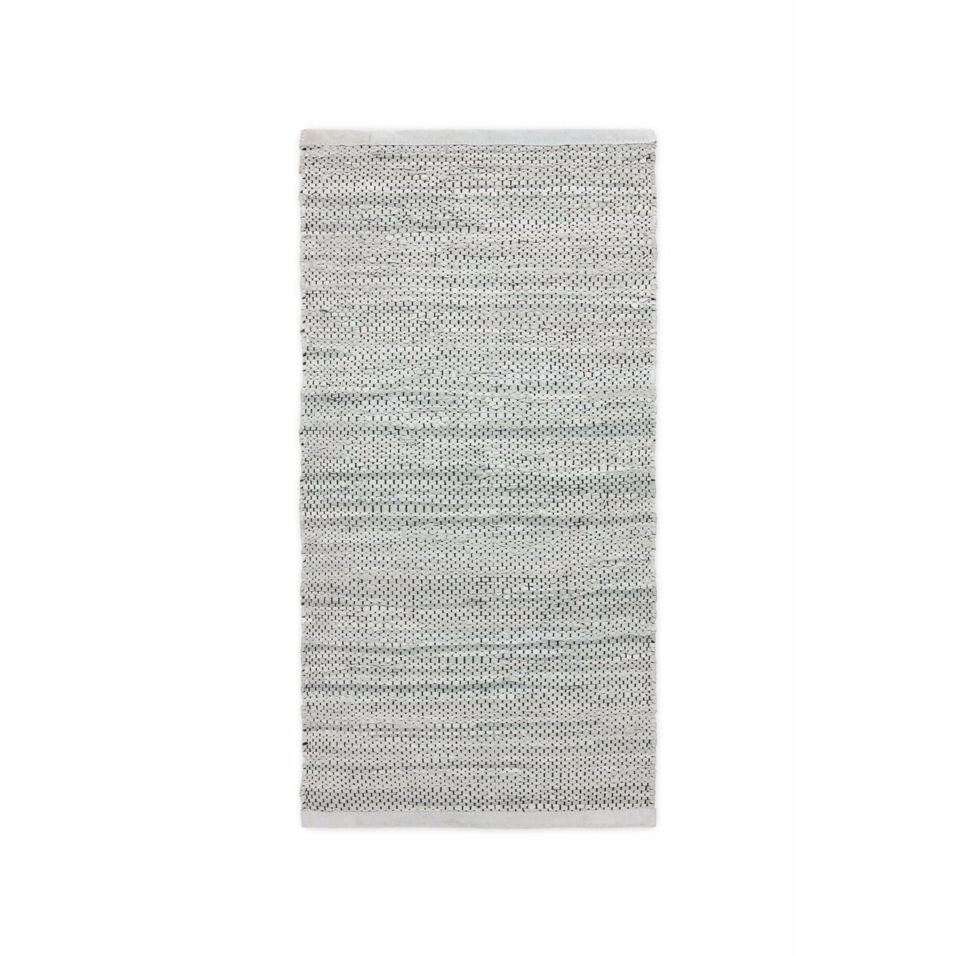 Rug Solid Leather Tæppe Light Grey, 65 x 135 cm