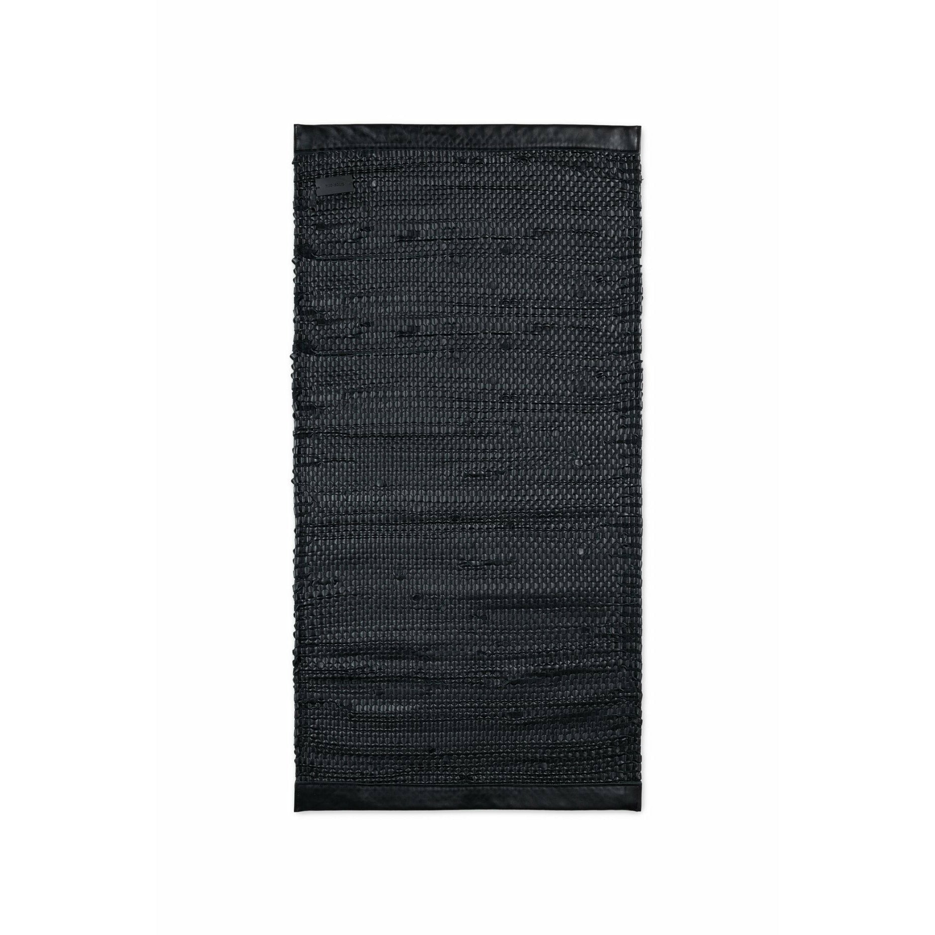 Rug Solid Porto Tæppe Matte Black, 65 x 135 cm