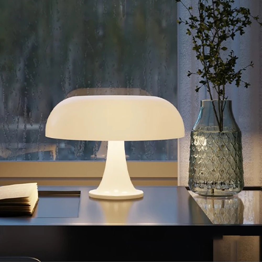 Moderne Bauhaus Art Table Lamp Ancient Danish Designer Mushroom Lamp Homestay Living Room Bedroom Night Light